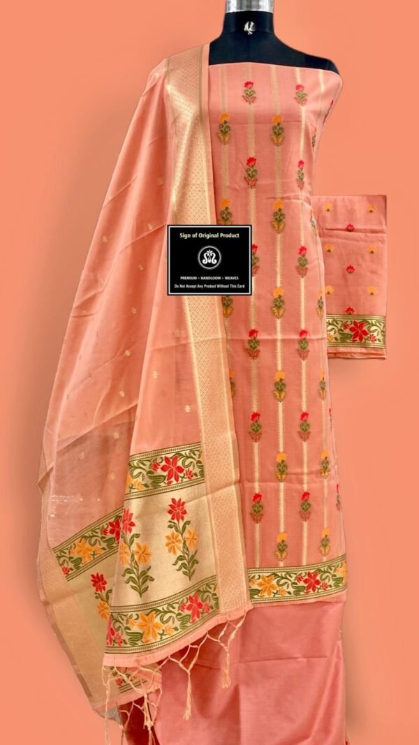 banarasi jamdani suit wholesale 14 pcs Set - Image 4