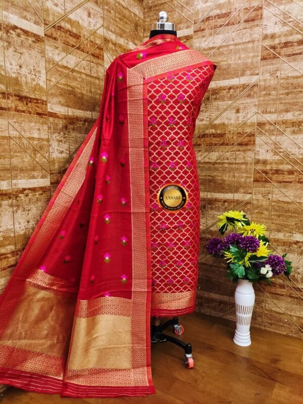 banarasi jamdani suit wholesale supplier 14 pcs Bundle - Image 12