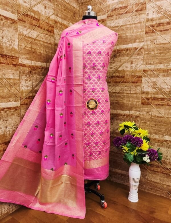 banarasi jamdani suit wholesale supplier 14 pcs Bundle - Image 14