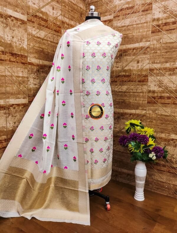 banarasi jamdani suit wholesale supplier 14 pcs Bundle - Image 15