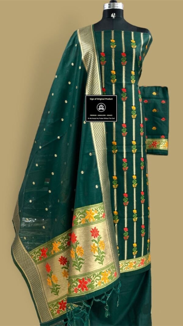 banarasi jamdani suit wholesale 14 pcs Set - Image 14