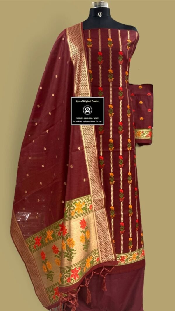 banarasi jamdani suit wholesale 14 pcs Set - Image 15