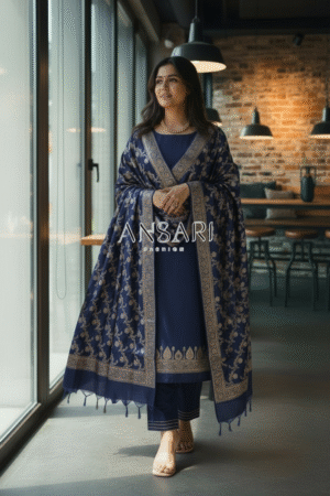 Banarasi Suits – Silk Zari Woven with Dupatta – Majenta