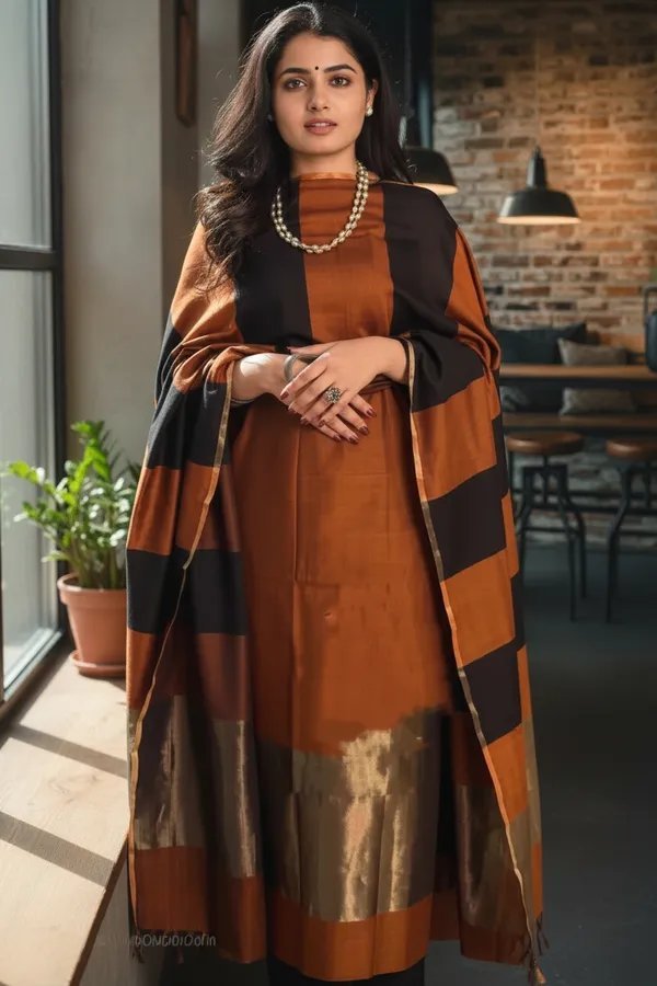 Banarasi Cotton Silk Suit Wholesale – Zari Daman 7 Pcs Catalogue 7 Banarasi Cotton Silk Suit Wholesale – Zari Daman 7 Pcs Catalogue - Image 7