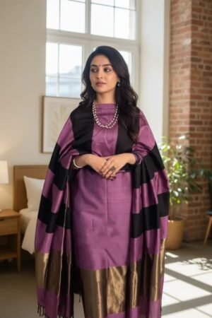 Banarasi Cotton Silk Suit Wholesale – Zari Daman 7 Pcs Catalogue