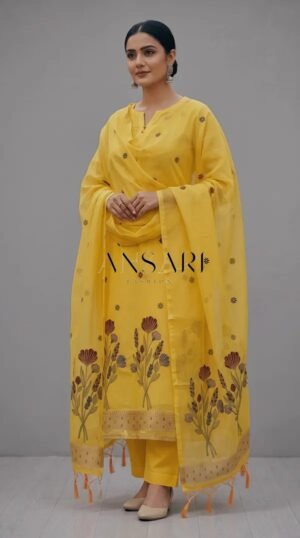 Banarasi Cotton Tilfi Meena Suits Wholesale – 6 Pcs Catalogue